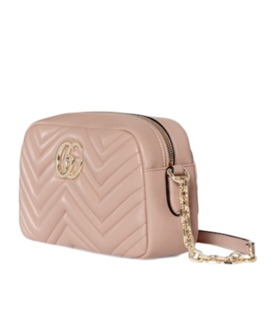 Gucci Gg Marmont Small Camera Bag In Pink
