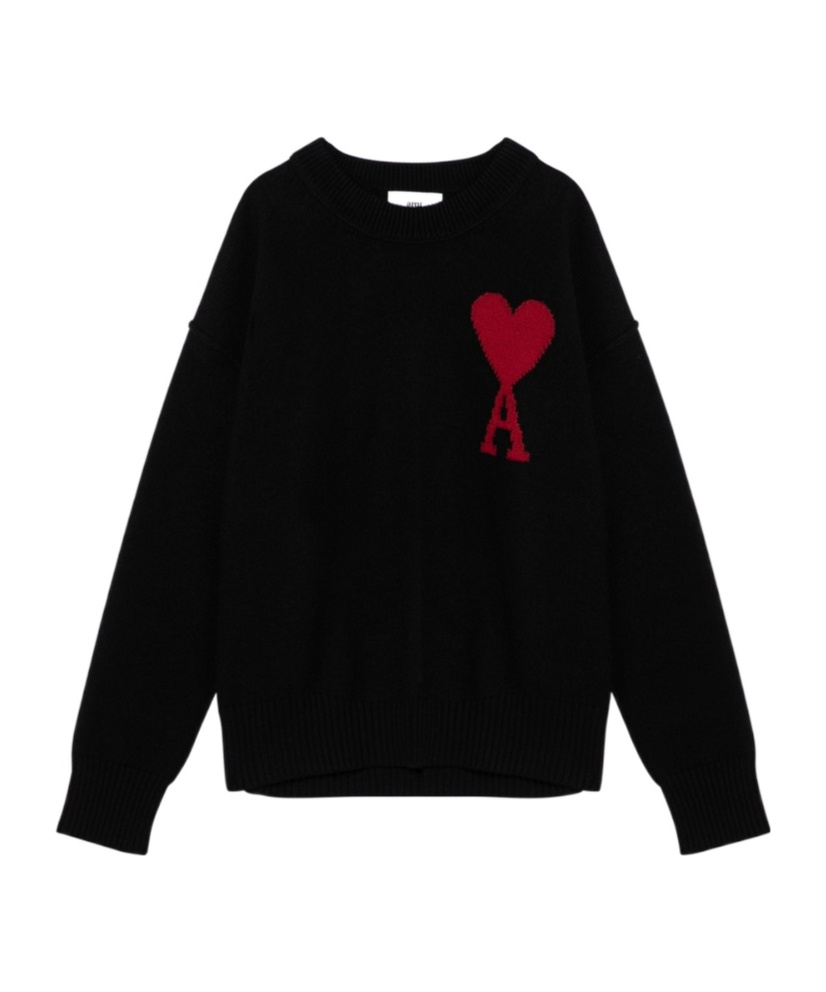 Ami Alexandre Mattiussi Ami Paris Sweaters In Black