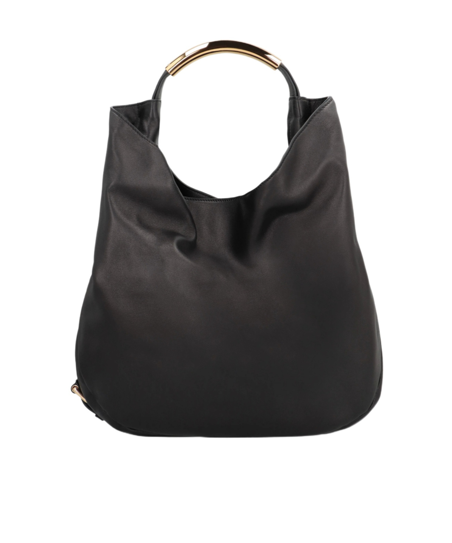 Moschino Solid Color Handbag In Black