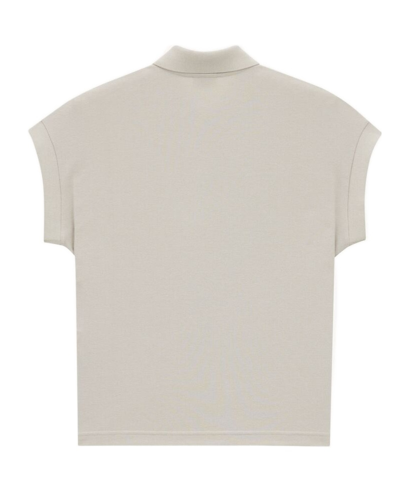 Saint Laurent Cassandre Polo Shirt In Grey