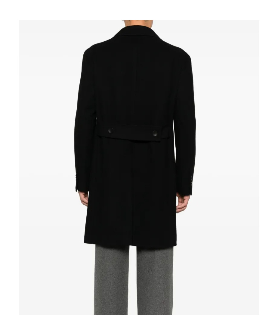 Tagliatore Arden Double-breasted Coat In Black