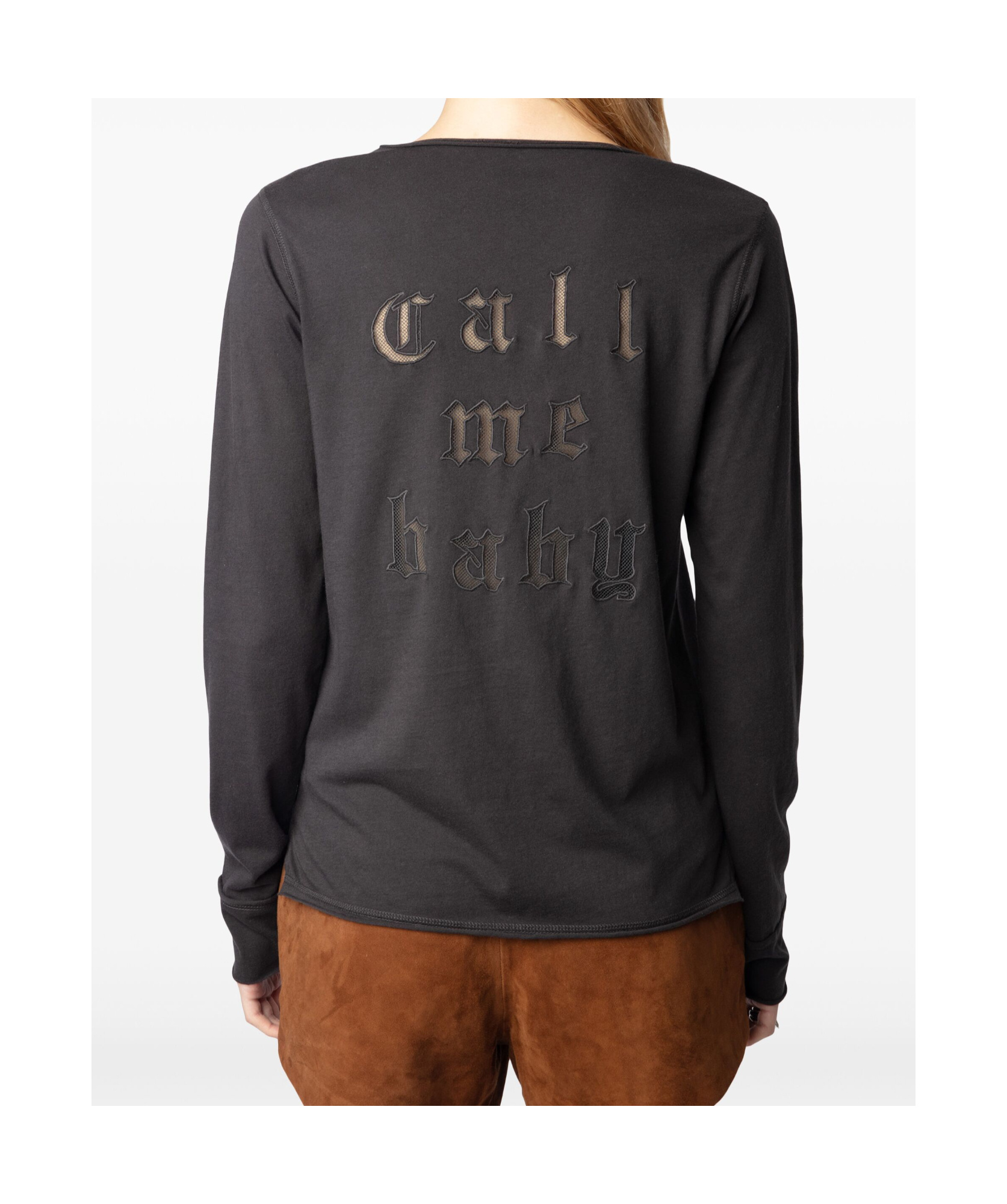 Zadig & Voltaire Fishnet T-shirt In Black