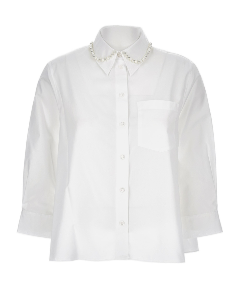 Simone Rocha Lapel Shirt In White