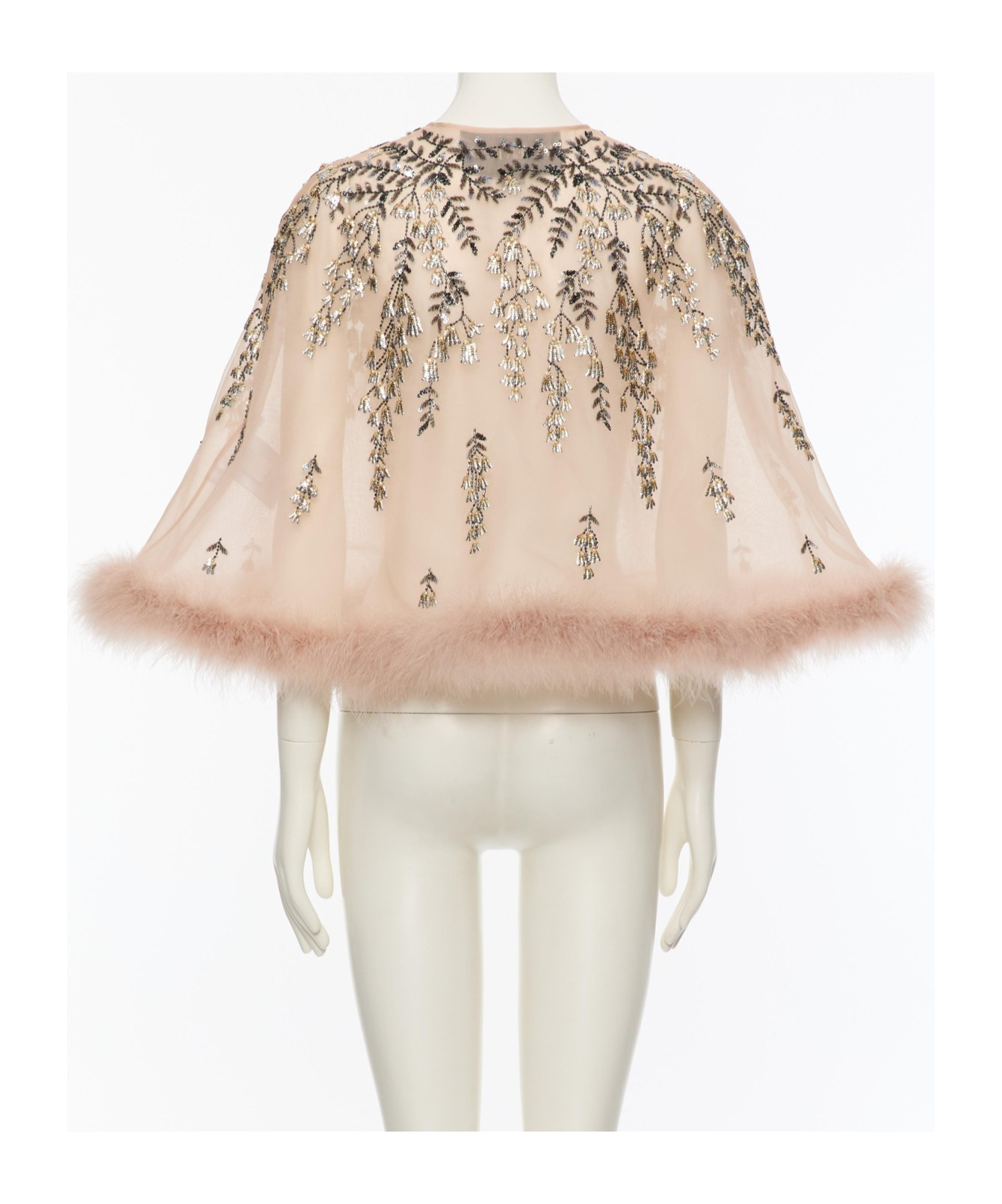 Valentino Laced Cloak In Brown