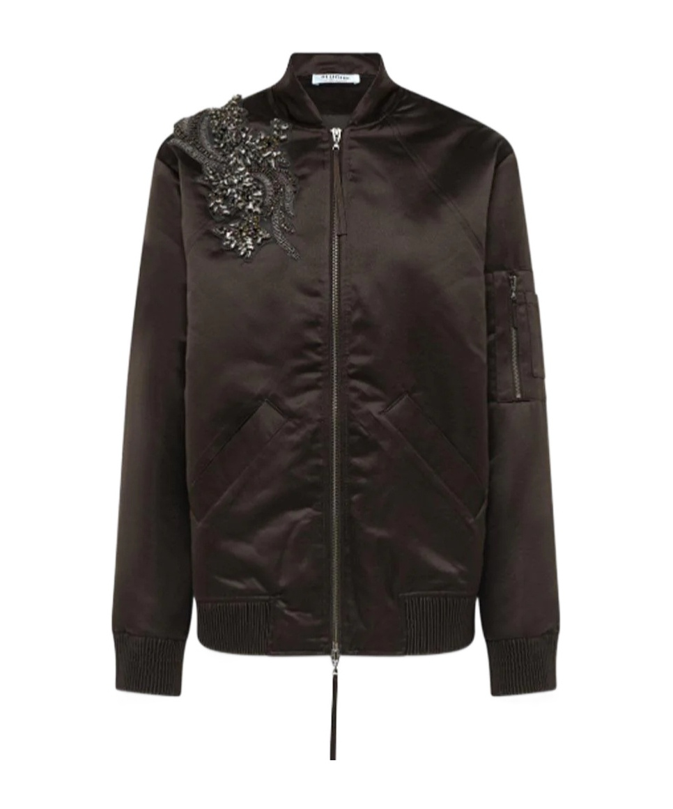 Blugirl Long Sleeve Casual Jacket In Brown