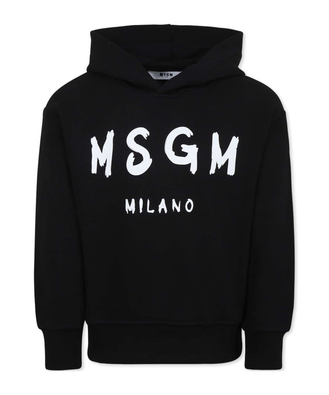 Msgm Long-sleeved Sweater In Black