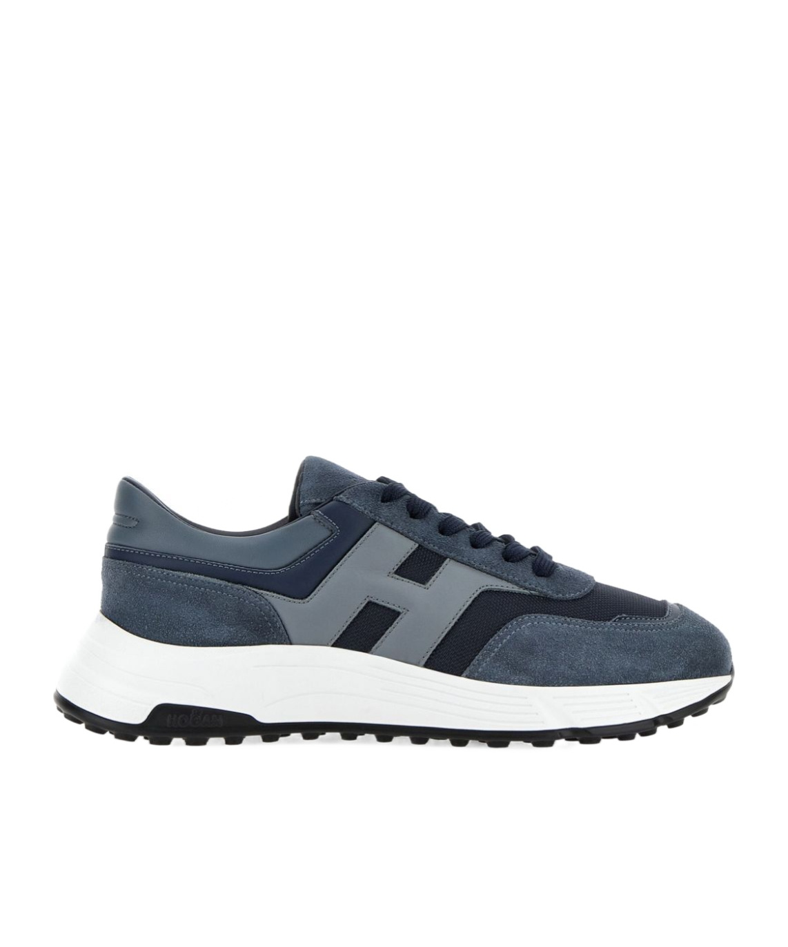 Hogan Hyperlight - Suede And Canvas Sneakers In Blue