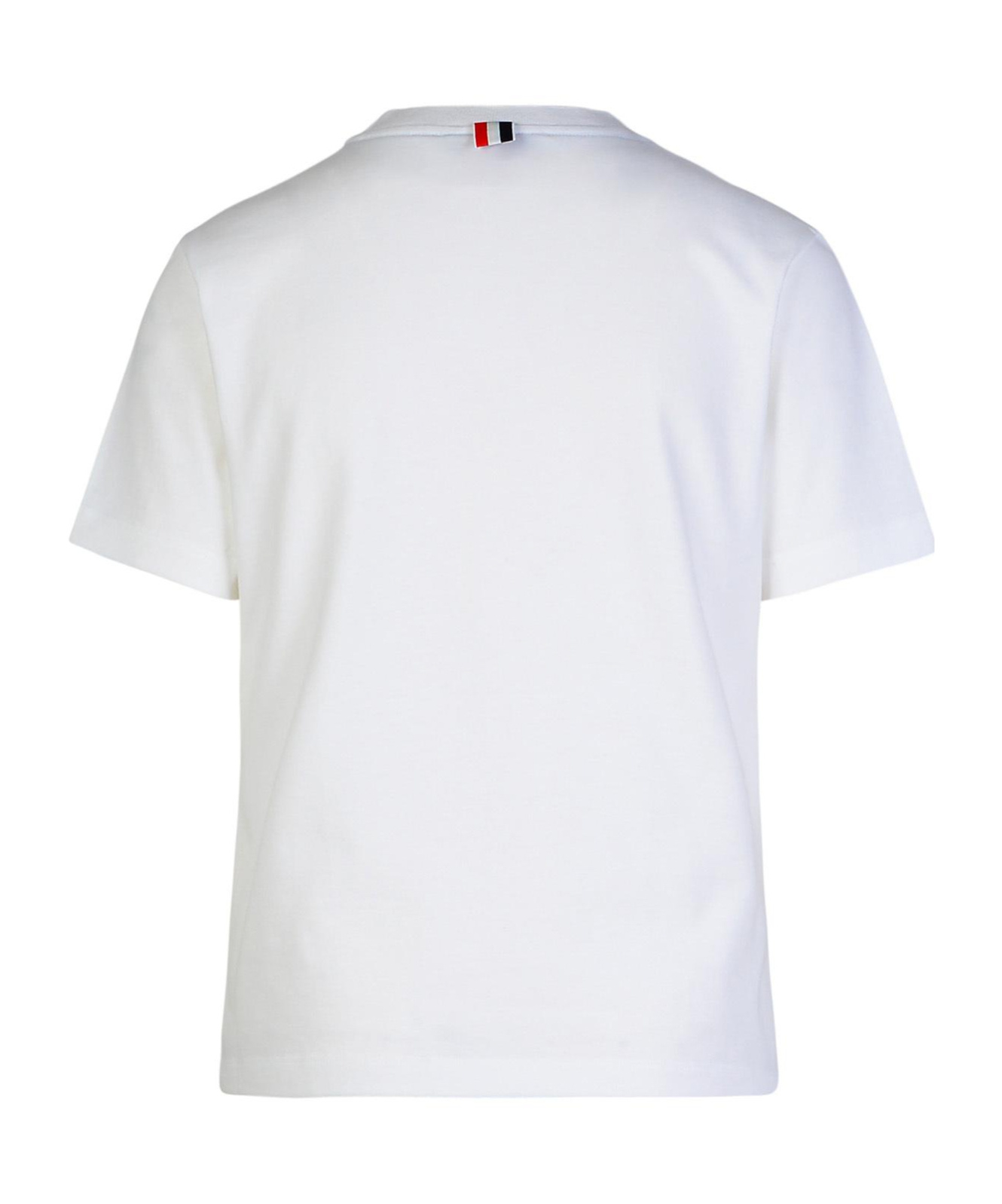 Thom Browne Floral-print Cotton T-shirt In White