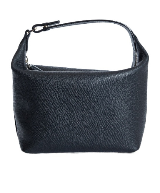 Valextra Zipper Shoulder Bag In Black