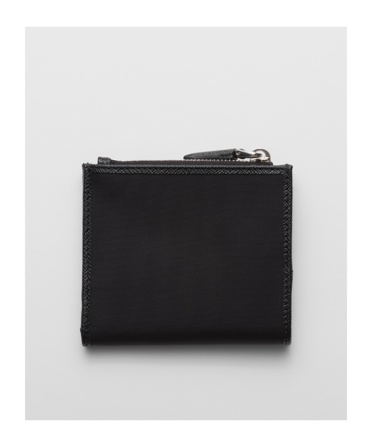 Prada Small Re-nylon Wallet In Black
