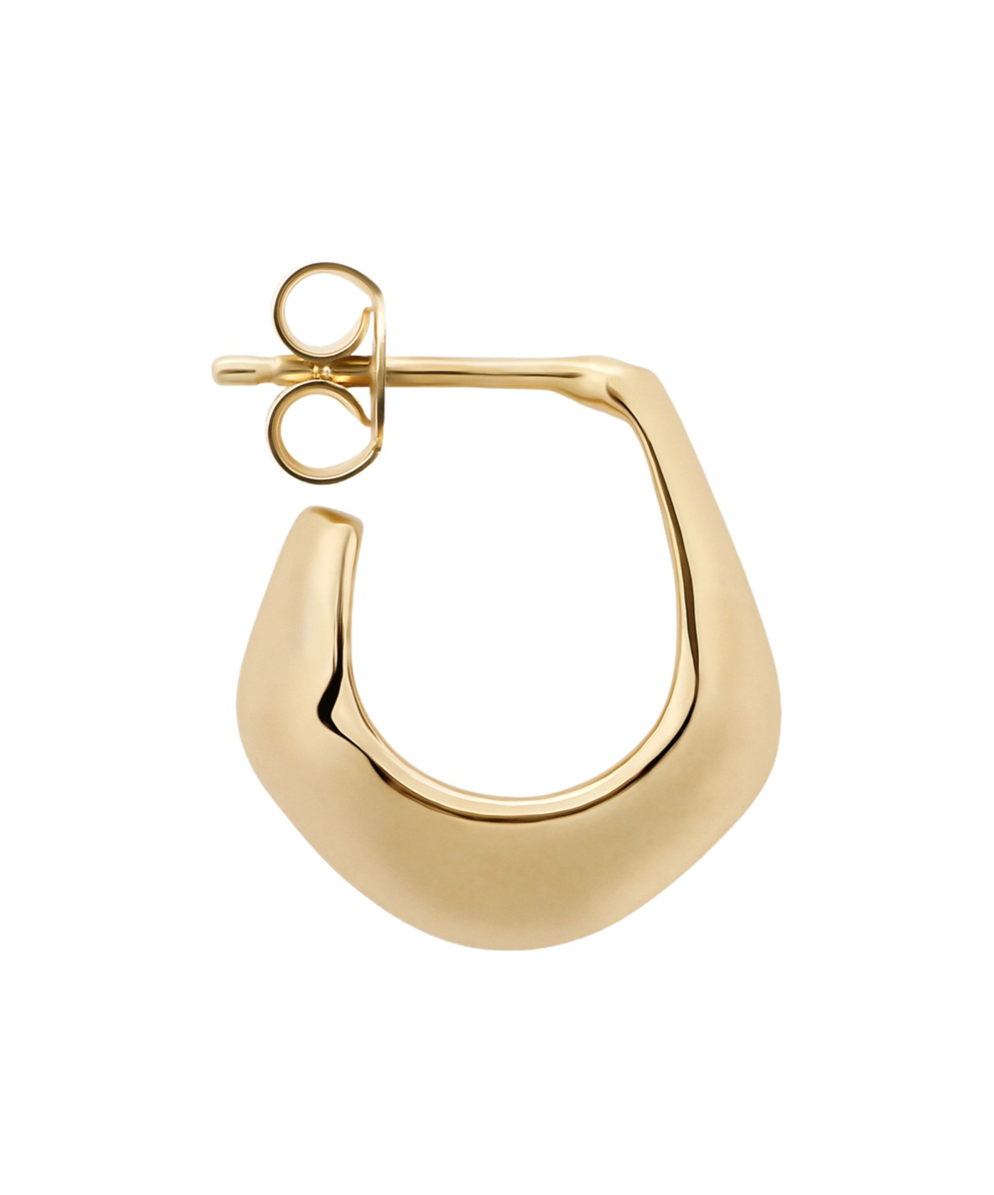 Lemaire Geometric Hoop Earring In Yellow