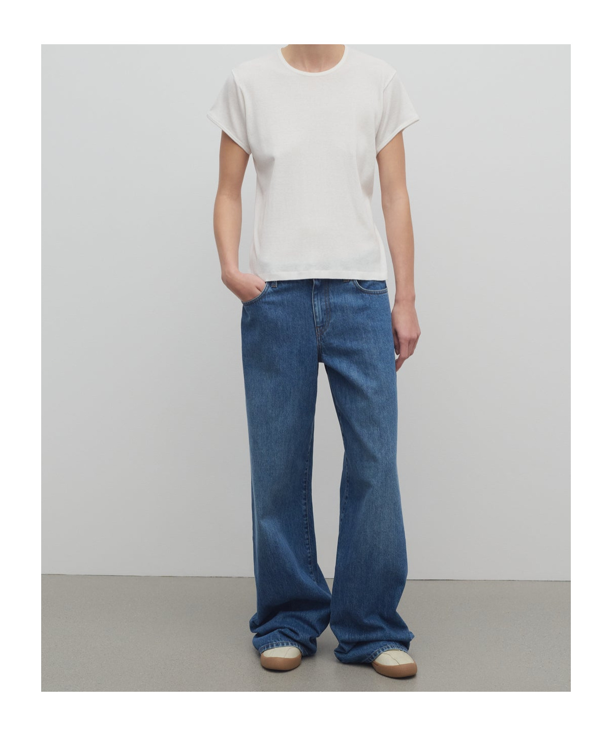 The Row Berty Wide Leg In Blue