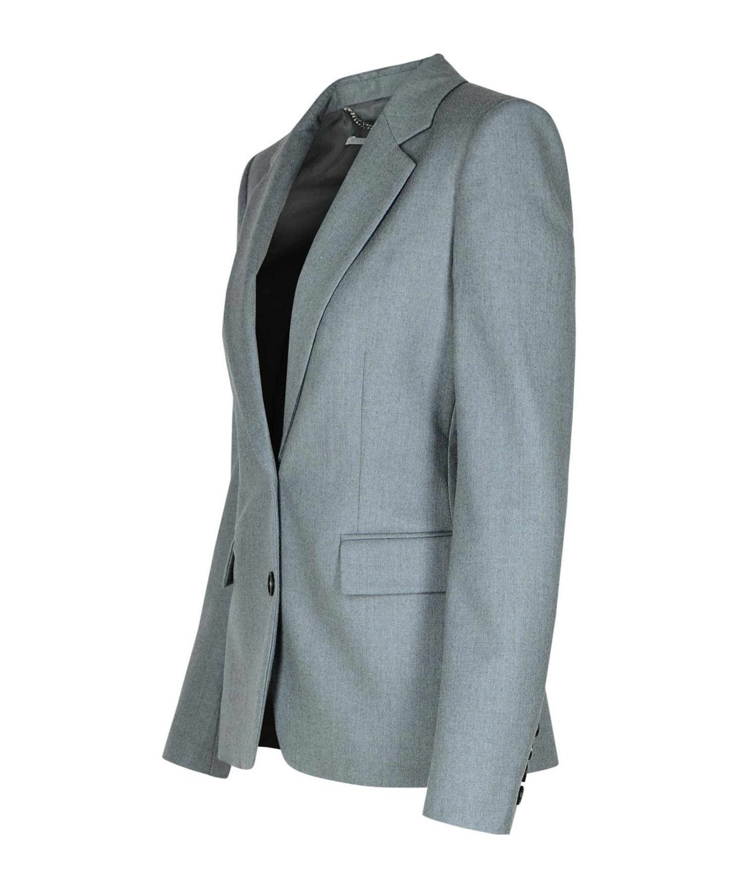 Stella Mccartney Single-breasted Tailored Blazer In Gray
