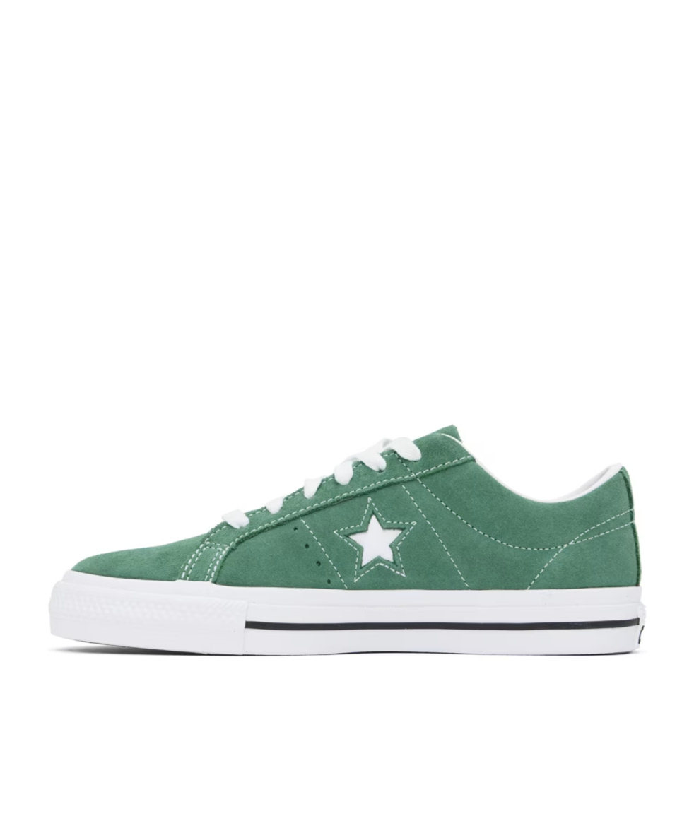 Converse Logo-lacing Low-cut Casual Shoes In Green