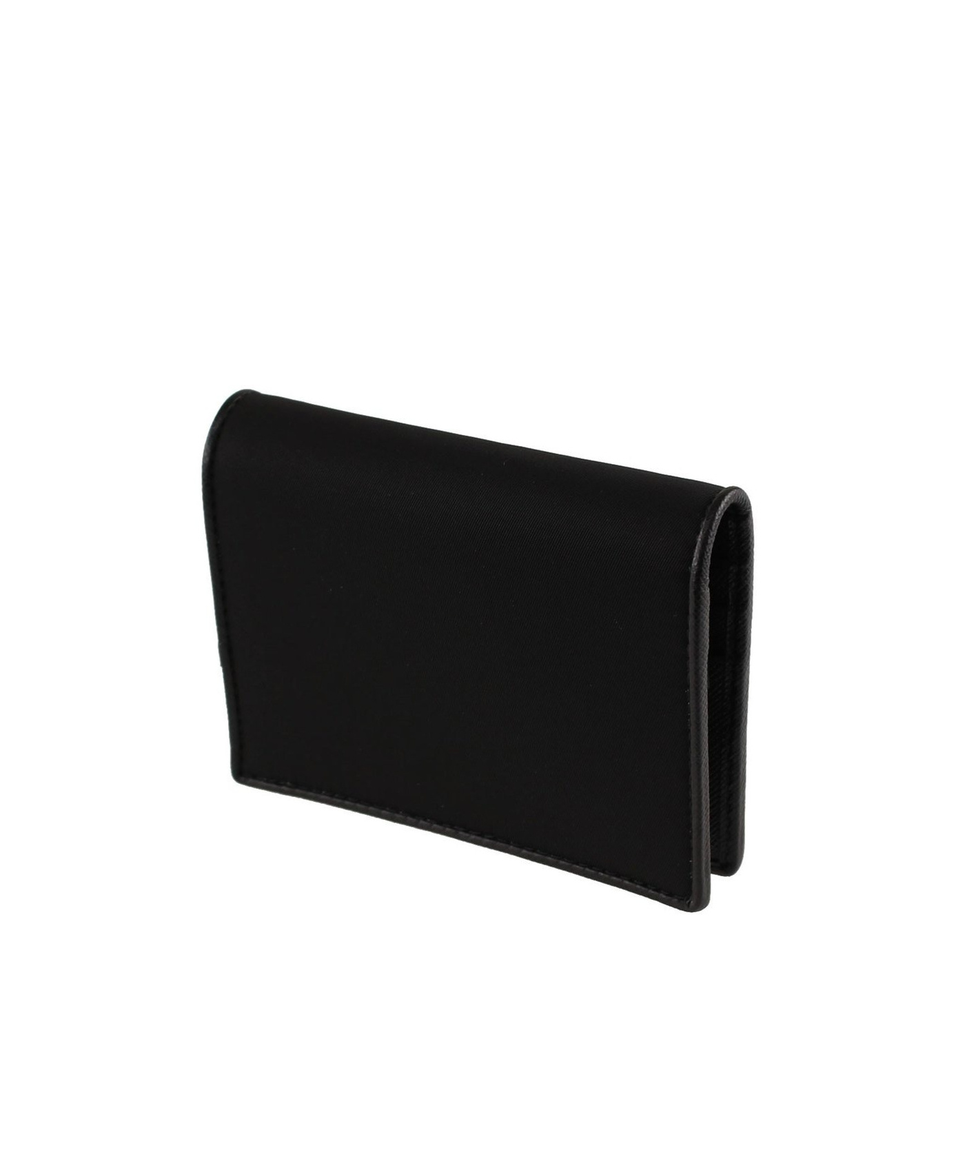 Prada Logo Wallet In Black