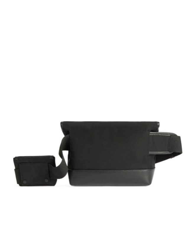 Kenzo Compact Messenger Bag Adjustable Strap In Black