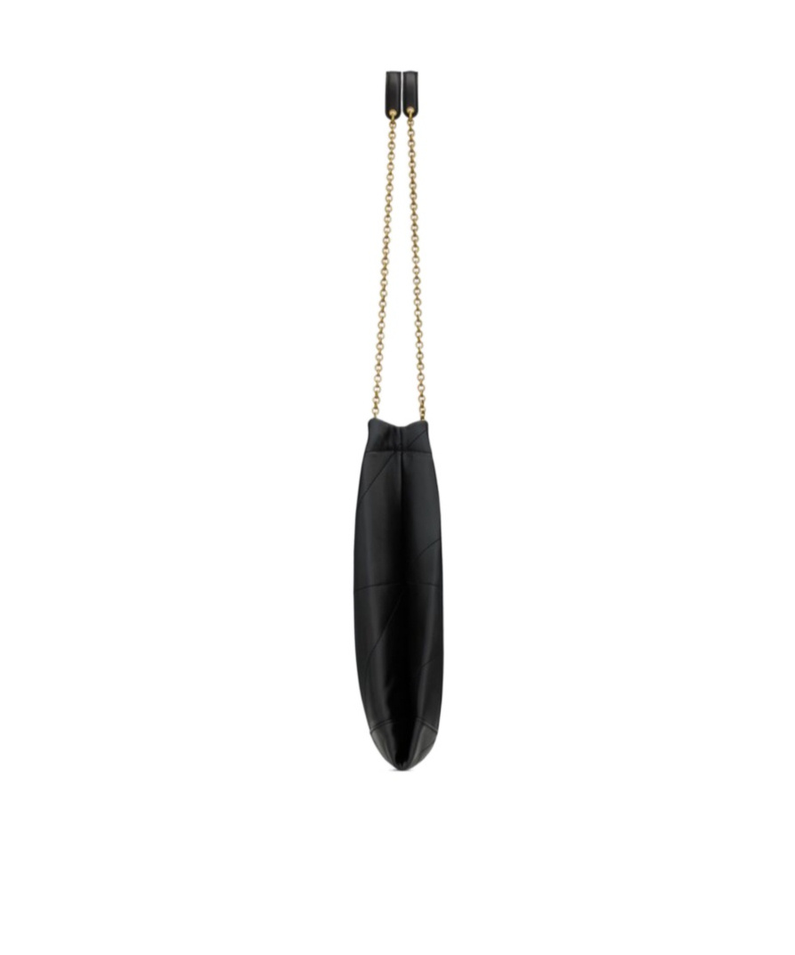 Saint Laurent Women Jamie 4.3 Leather Drawstring Bucket Bag In Black