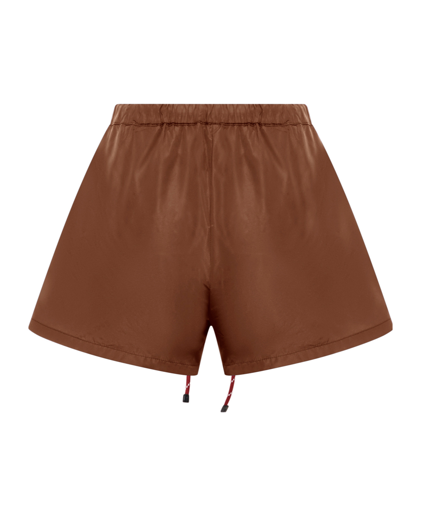 Miu Miu Drawstring Shorts In Brown