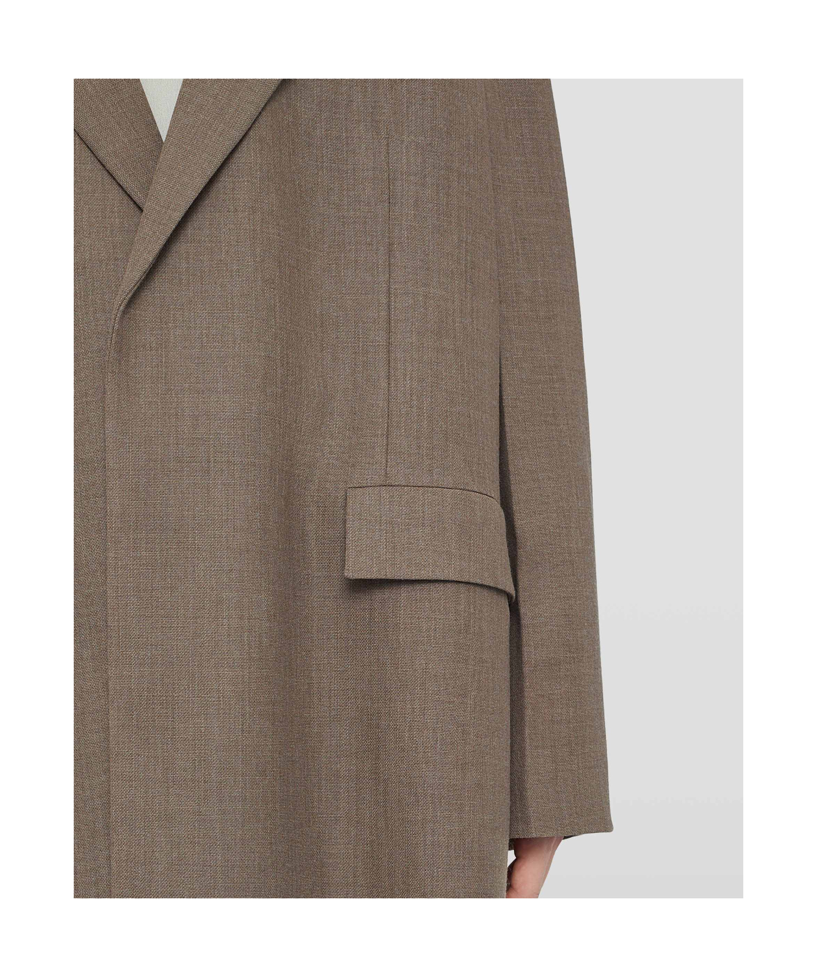 Jil Sander Single-breasted Wool Blazer In Brown