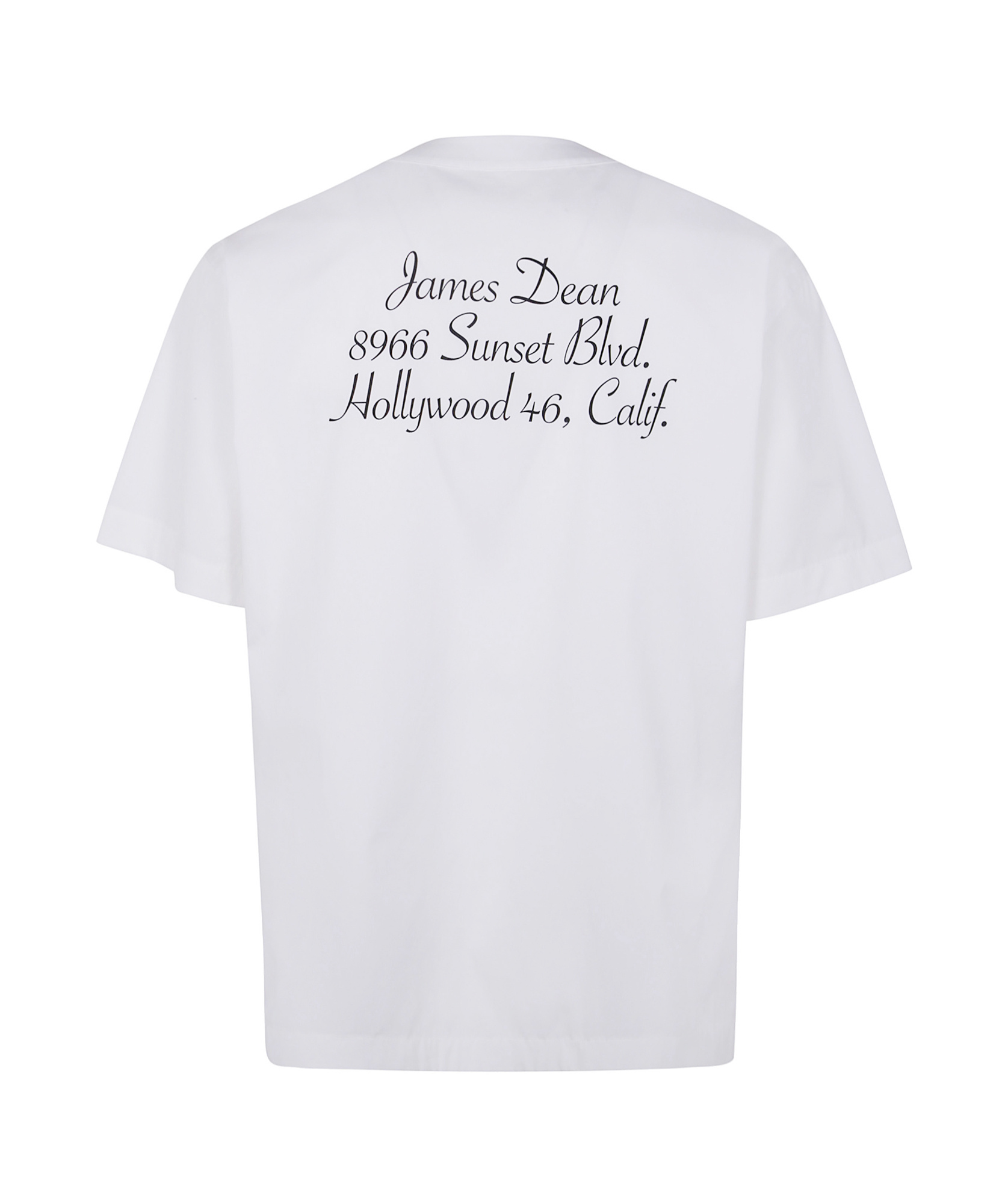 Sacai James Dean Cotton Popelin T-shirt Clothing In White
