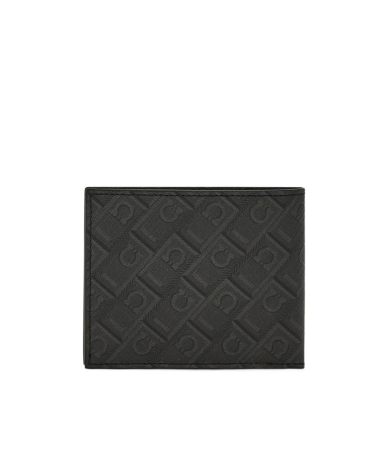 Ferragamo Monogram Wallet In Black