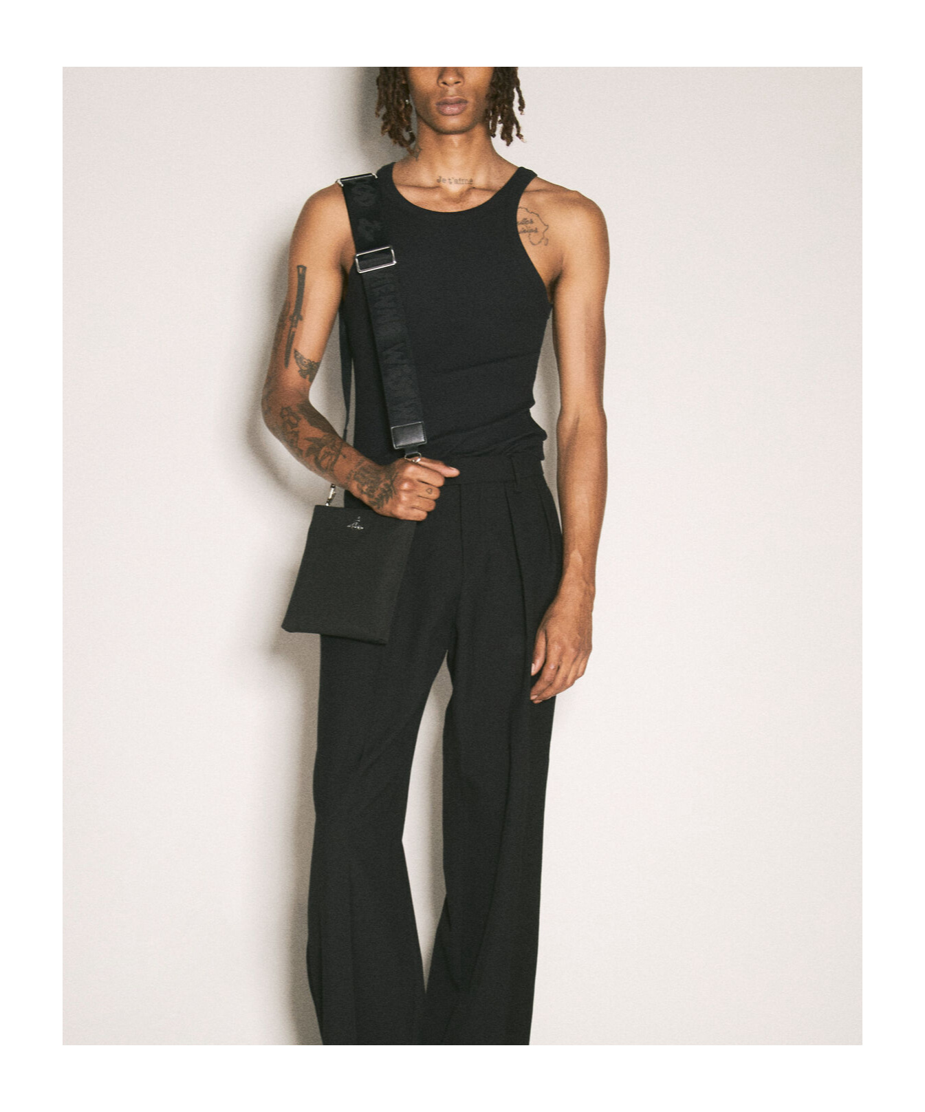 Vivienne Westwood Squire Square Crossbody Bag In Black