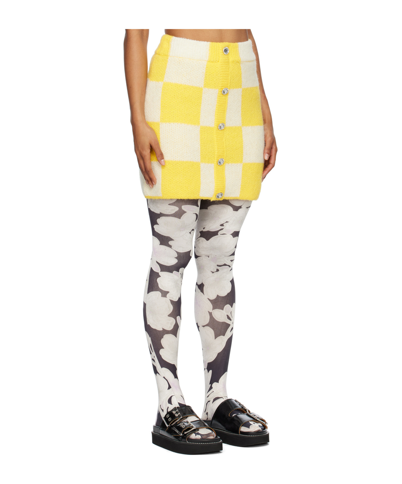 Stine Goya Check Pattern Skirt In Multi