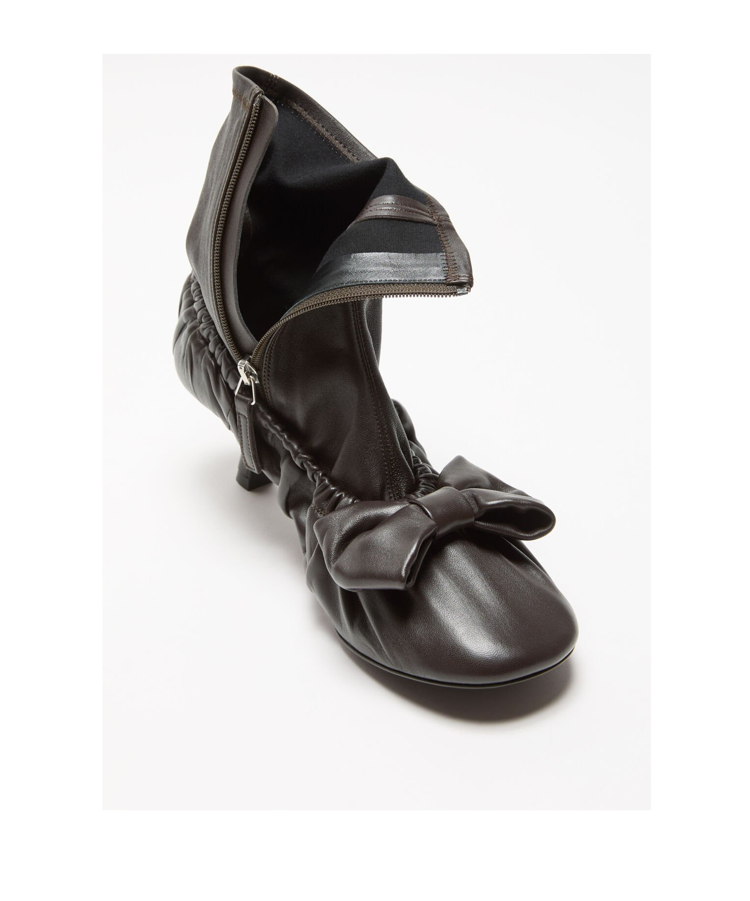 Acne Studios Leather Heel Shoes In Black