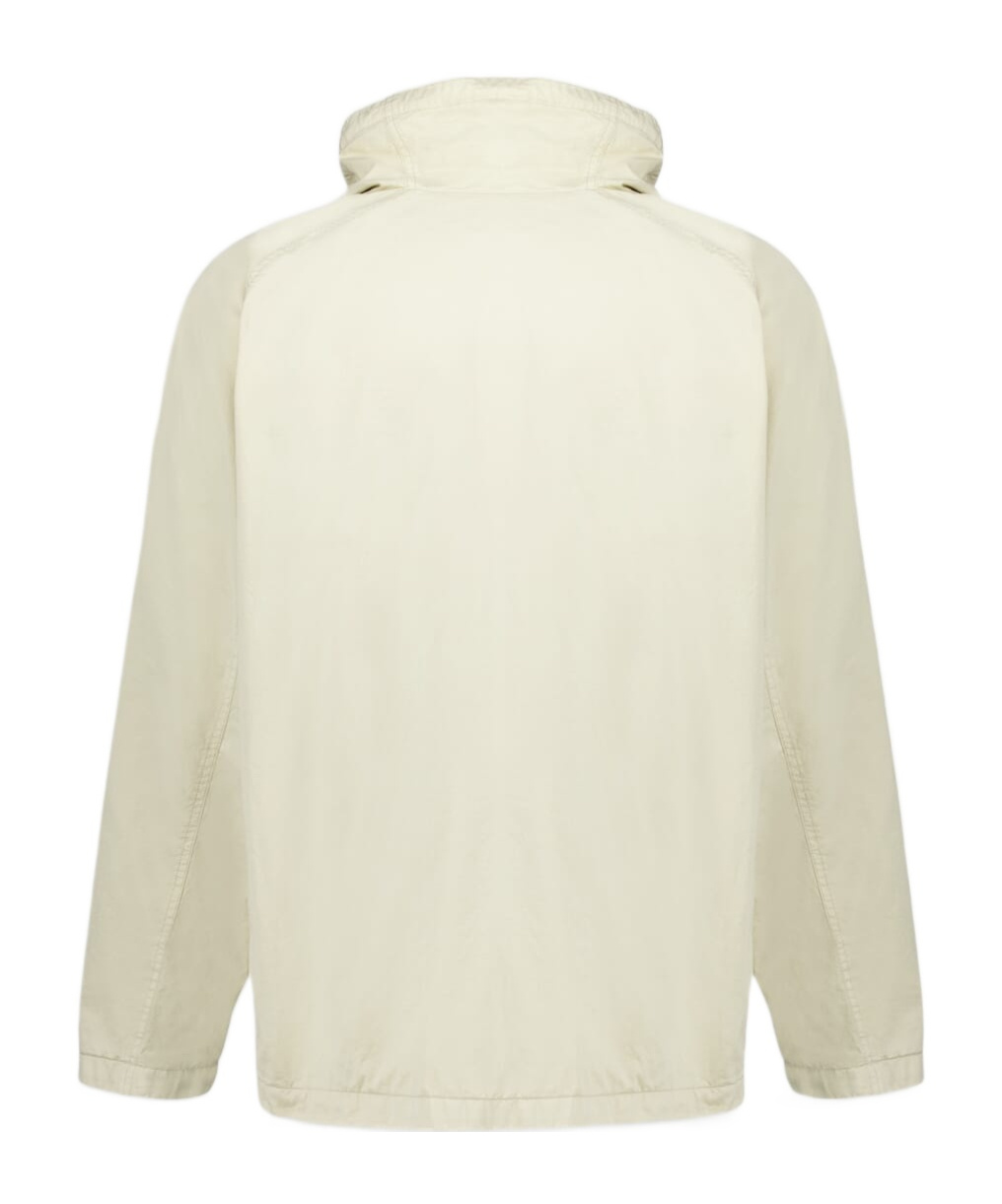 Lemaire Funnel Neck Long Sleeved Drawstring Sweatshirt In White