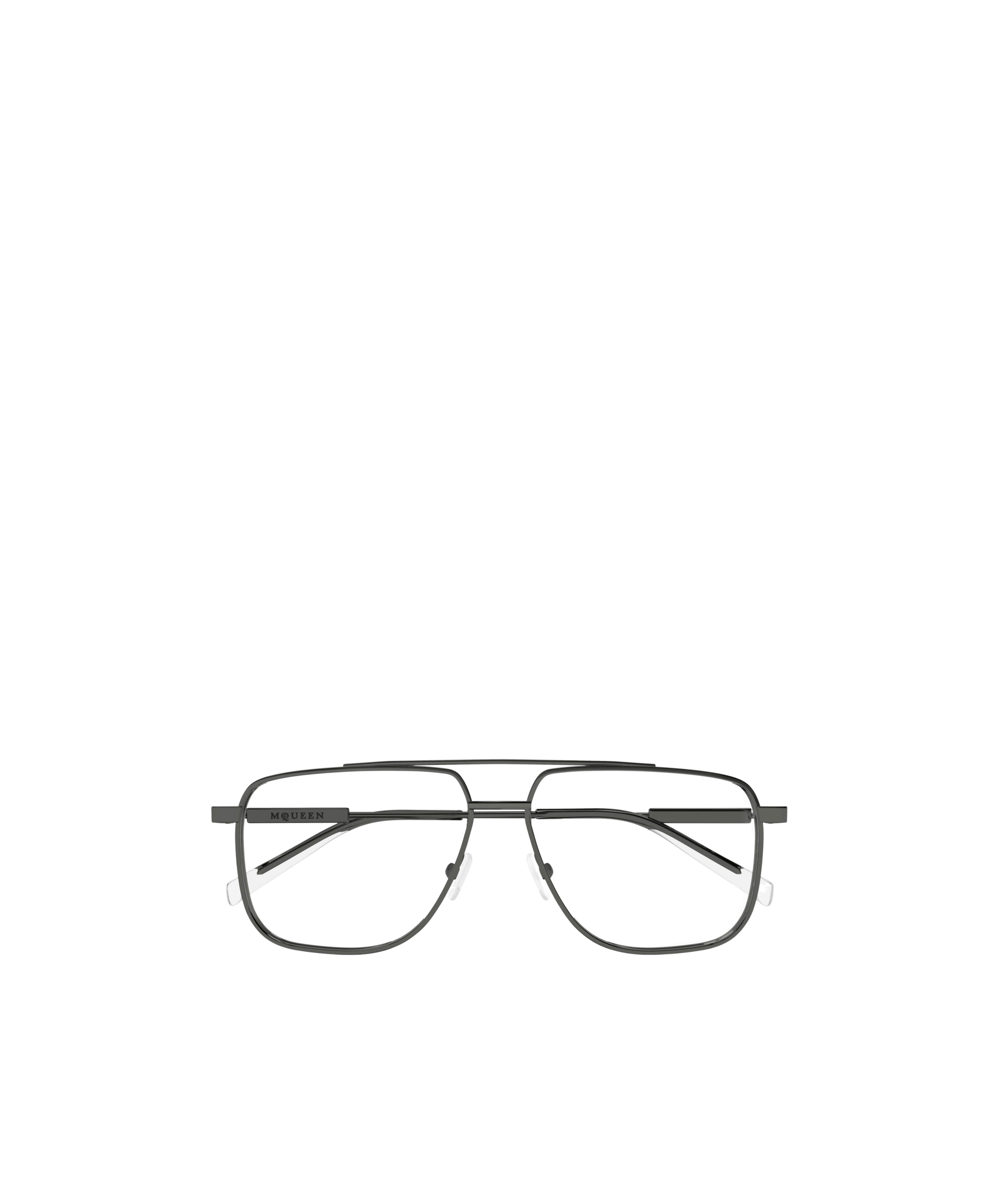 Alexander Mcqueen Geometrically Framed Flat Mirror In Black