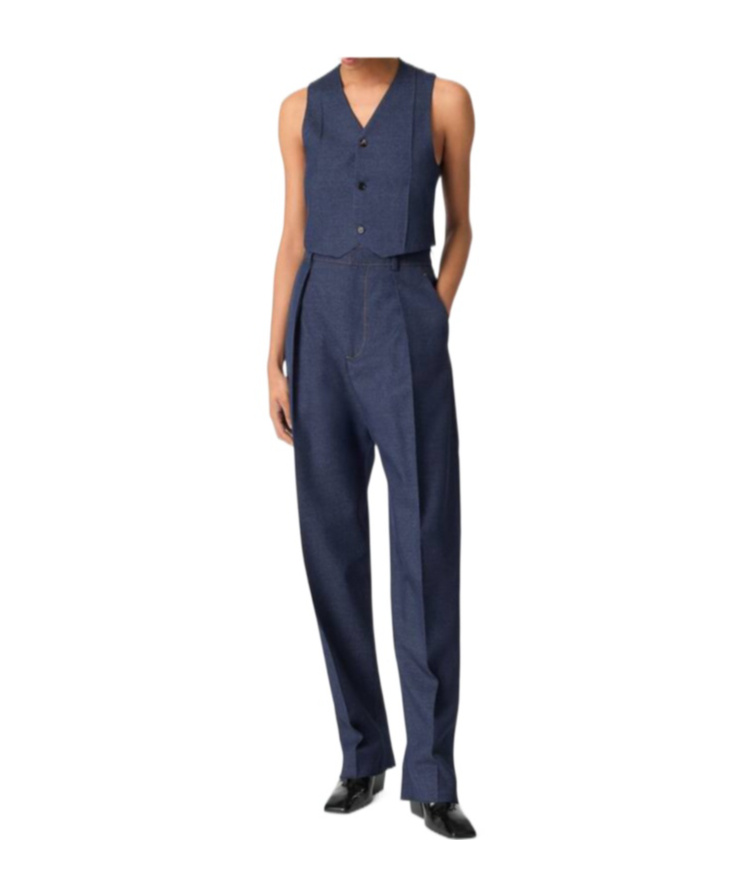 Shop Bottega Veneta Melange Wool Gilet