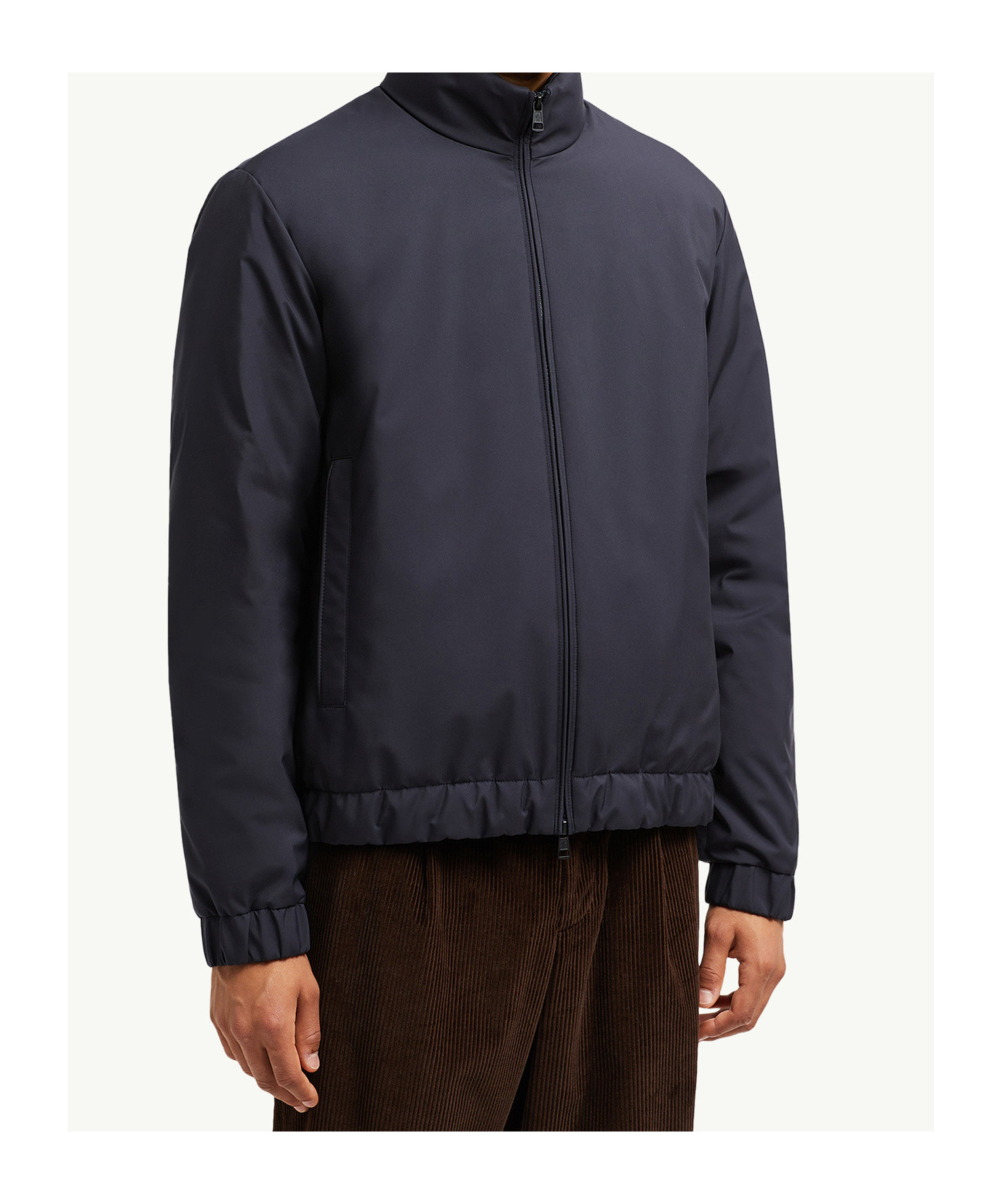 Moncler Luserna Short Down Jacket In Blue