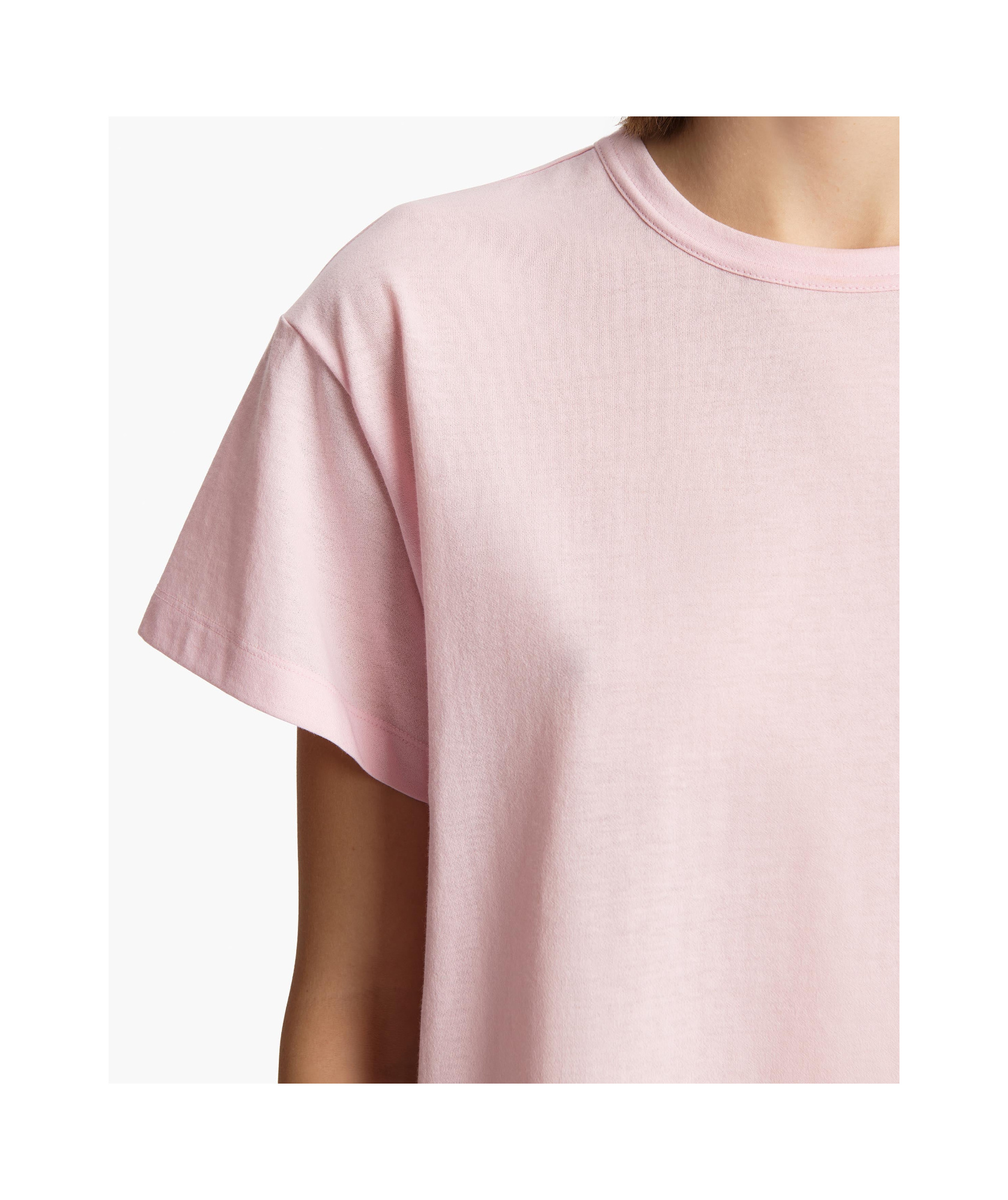 Khaite Maeve Cotton-blend Jersey T-shirt In Pink