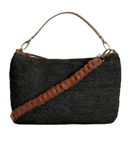 Ibeliv Mihaja Raffia Tote Bag In Black