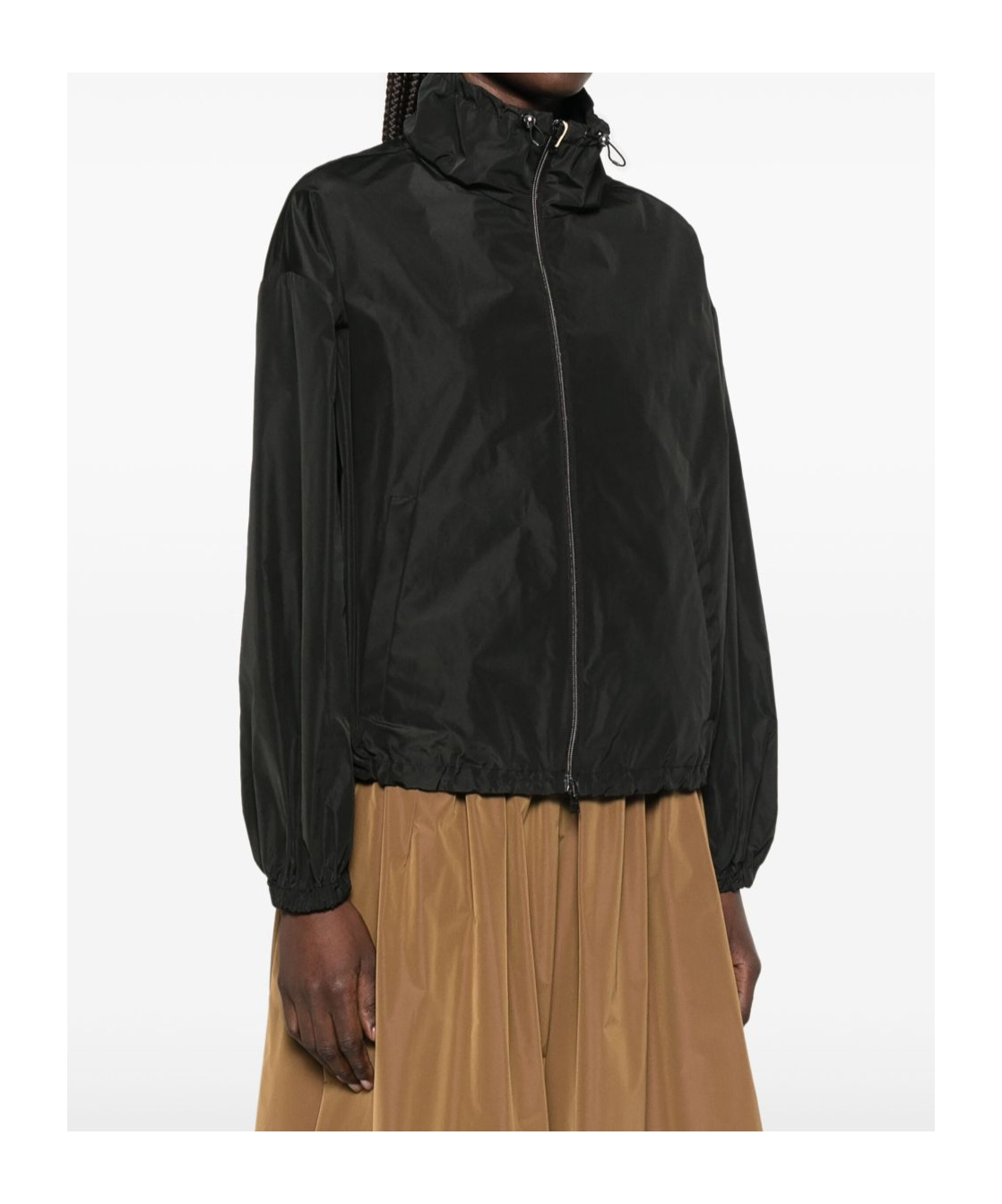 Herno Drawstring-collar Jacket In Black