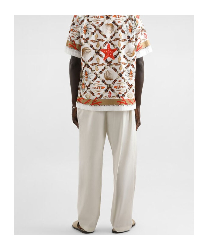 Dolce & Gabbana Pleated Drawstring Trousers In Neutral