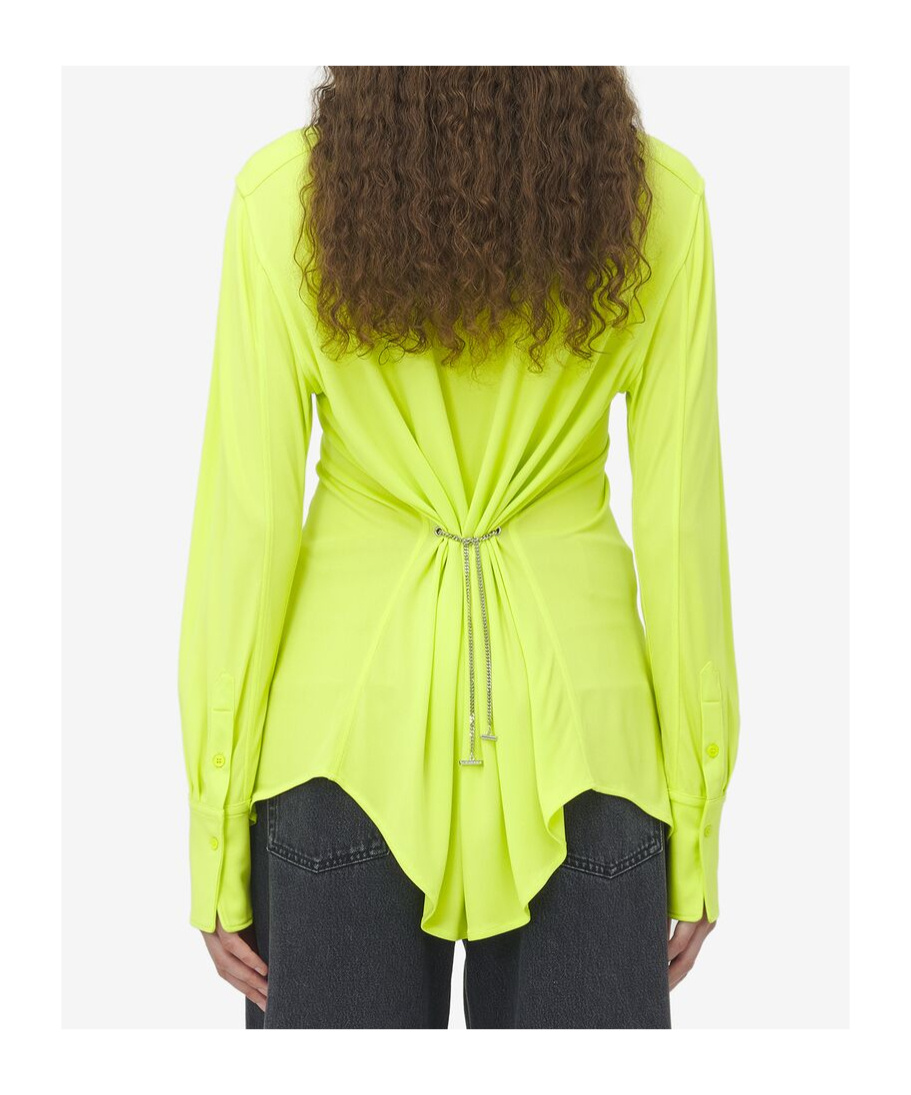 Alexander Mcqueen Long-sleeved Shirt In Yellow