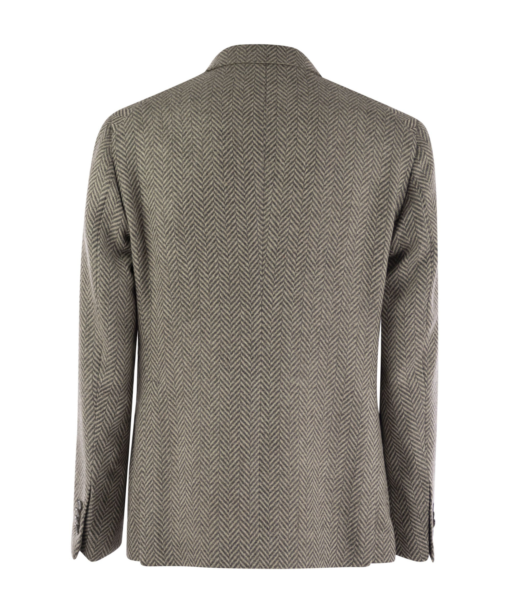 Shop Tagliatore Single-breasted Herringbone Pattern Jacket In Gray