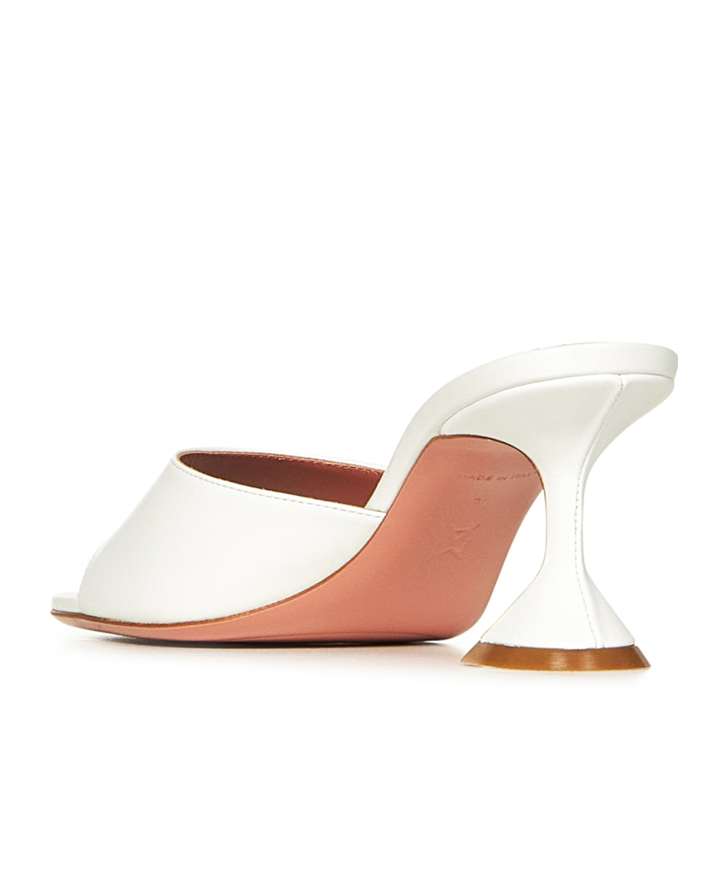 AMINA MUADDI SQUARE TOE HIGH HEEL SANDALS