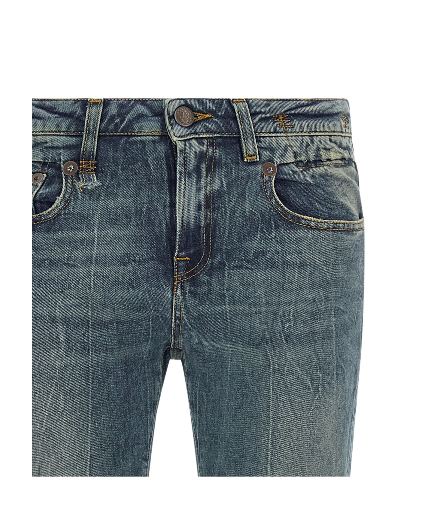 R13 Flared Jeans In Blue