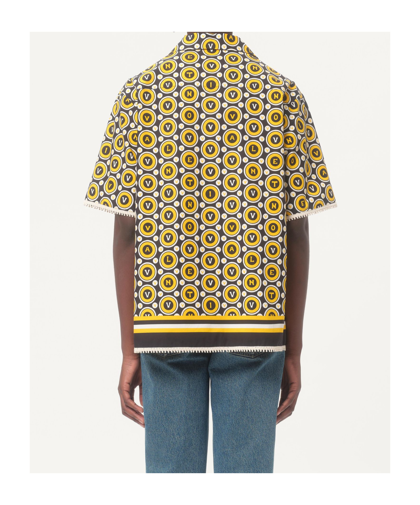 Valentino Bowling Shirt With Bulles Royales Print