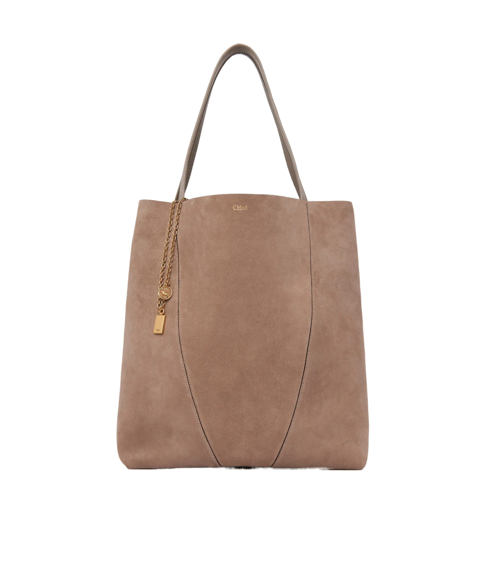 Chloé Large Double-handle Shoulder Bag In Brown