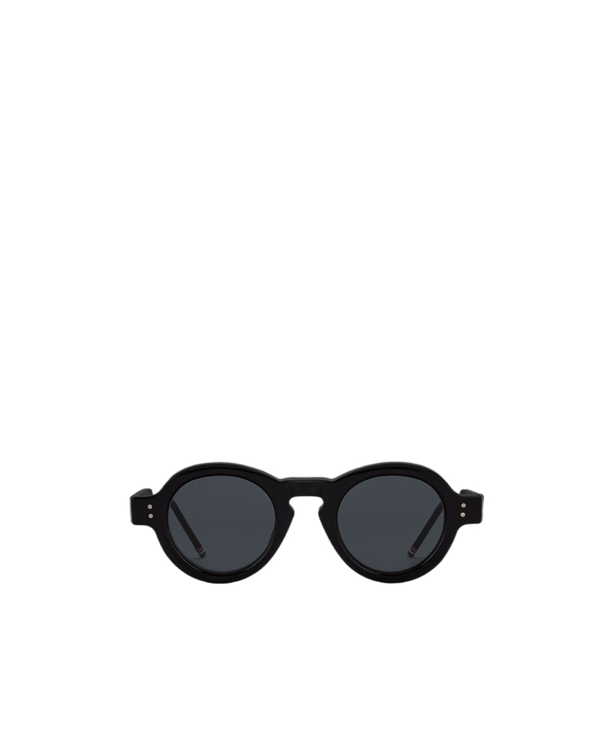 Thom Browne Round-frame Sunglasses In Black