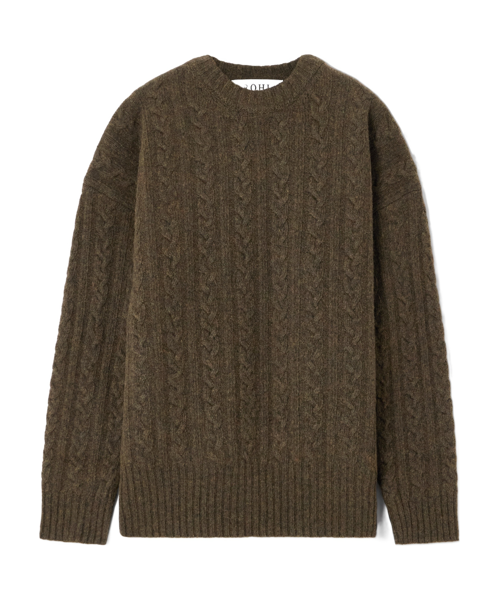 Rohe Wool-blend Turtleneck Sweater In Green