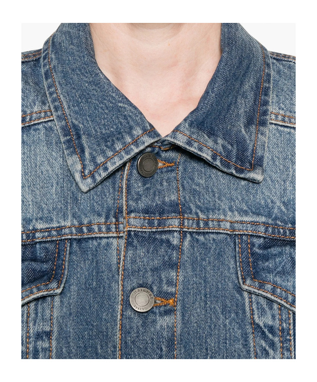 Haikure Button-fastening Denim Jacket In Blue