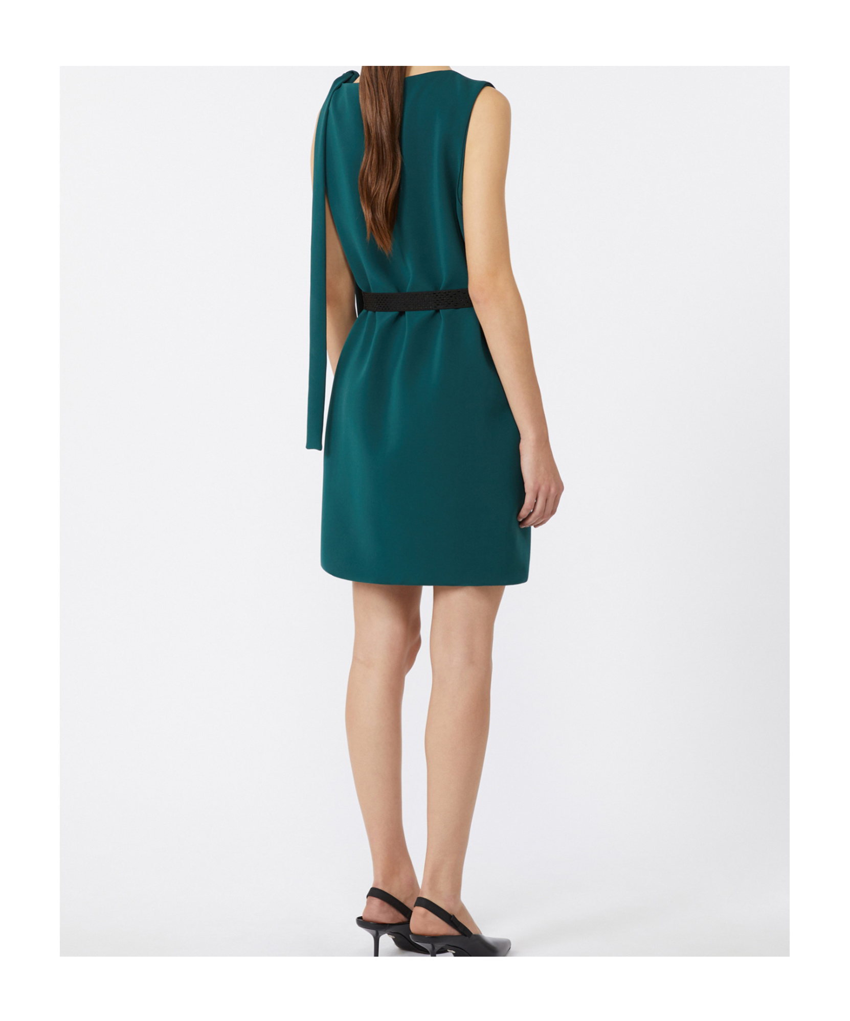 Max Mara Cady Tunic Dress In Green