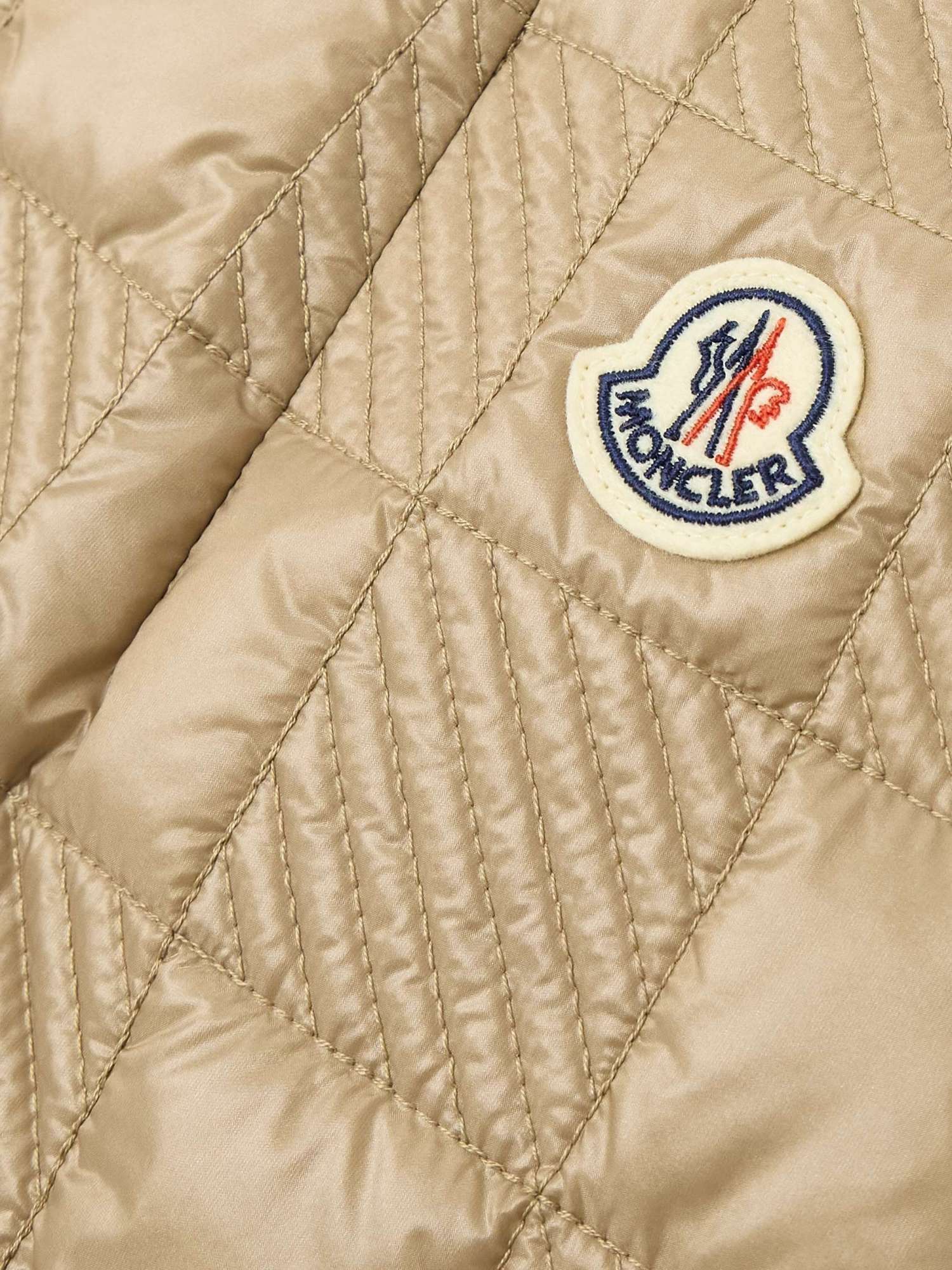 Moncler Logo Mini Skirt In Neutral