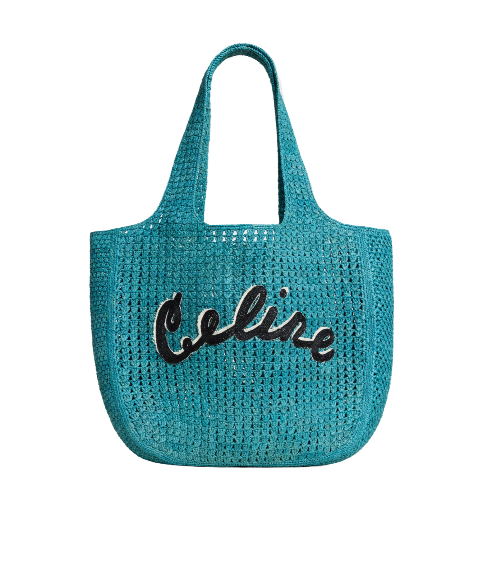 Celine Large Hobo Basket Bag In Blue