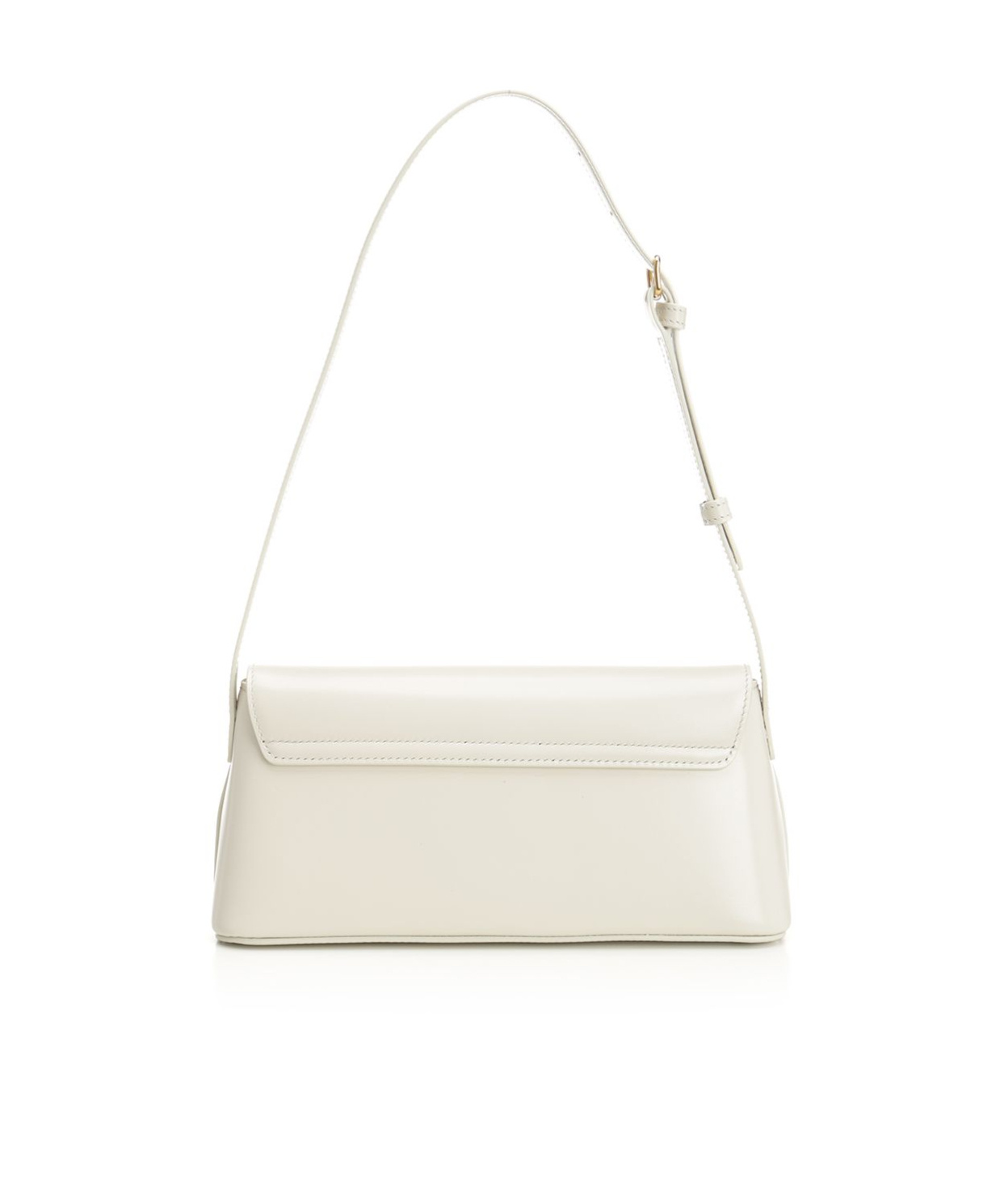 Celine Flap Shoulder Bag In White
