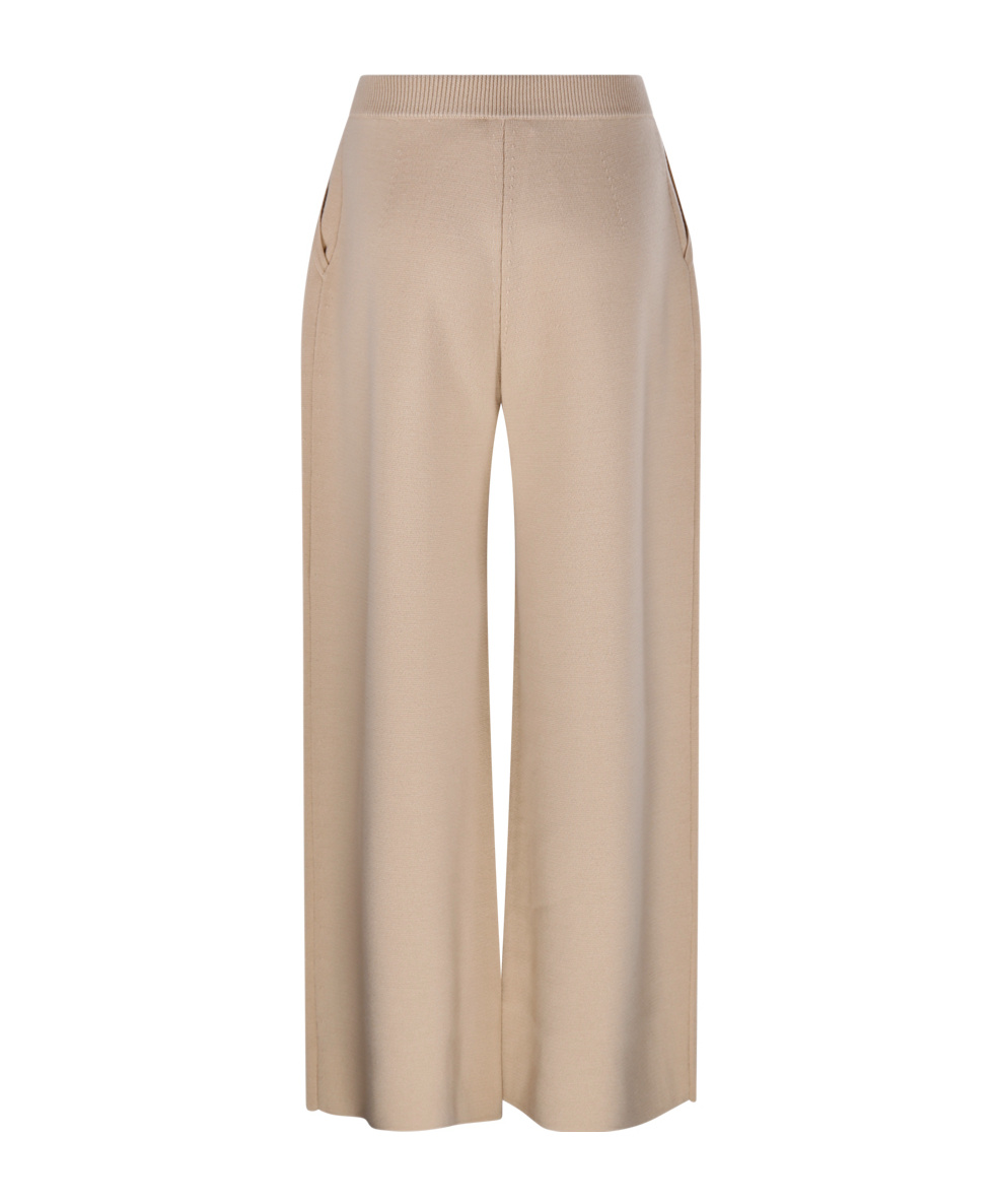 Max Mara Elastic Waist Casual Pants In Nude